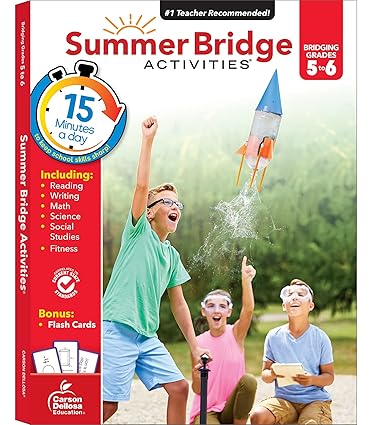 summer bridge activities 5th to 6th grade workbooks all subjects, middle school books with math, language arts, reading comprehension, science, social studies, fitness, flash cards, and more (volume 7) summer bridge activities 5th to 6th grade workbooks all subjects, middle school books with math, language arts, reading comprehension, science, social studies, fitness, flash cards, and more (volume 7)